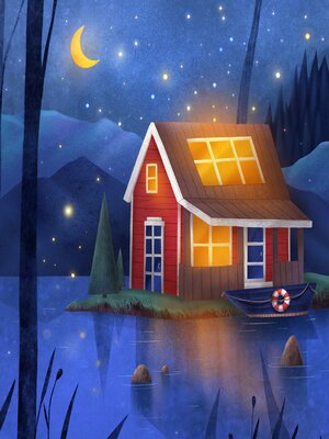 cover image of The magical story of how your house falls asleep